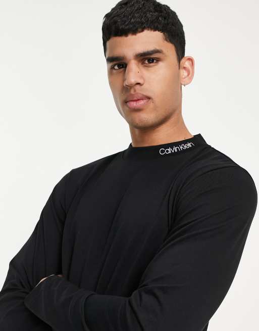 calvin klein mock neck t shirt