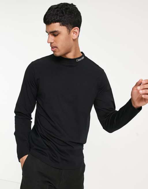 Calvin klein mock neck t clearance shirt