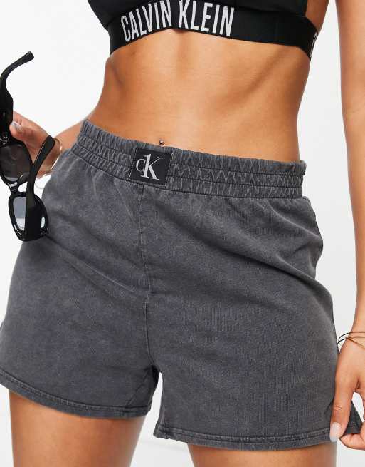 Womens grey calvin clearance klein shorts