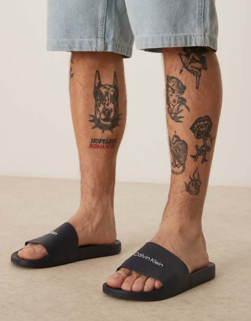 Calvin Klein logo slides in navy, 4 of 4