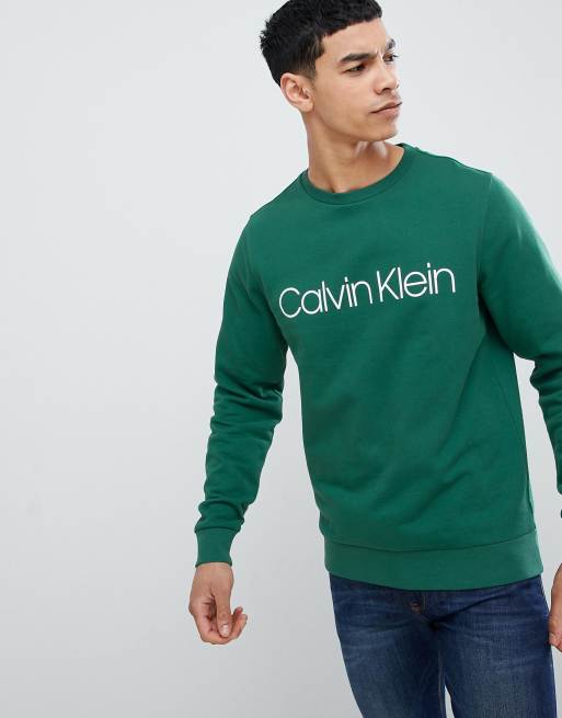 Calvin Klein logo sweatshirt hunter