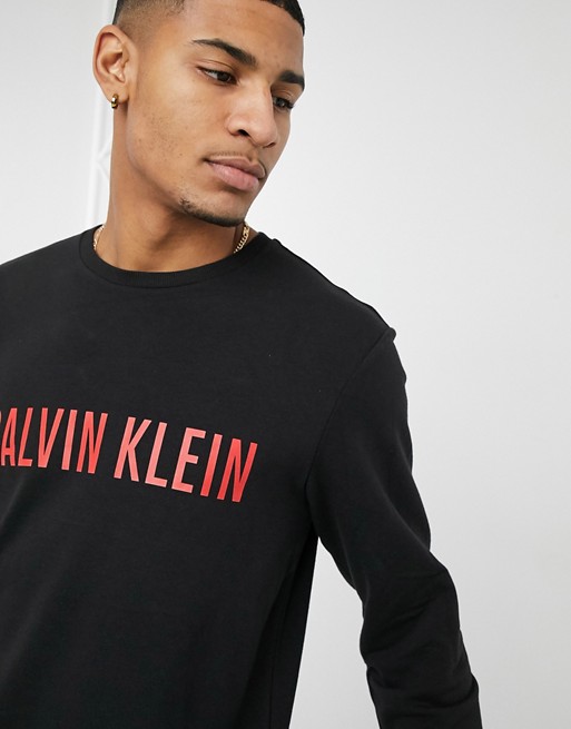 Calvin Klein logo sweatshirt in black