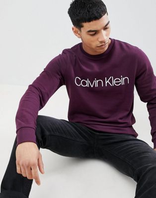 calvin klein purple sweatshirt