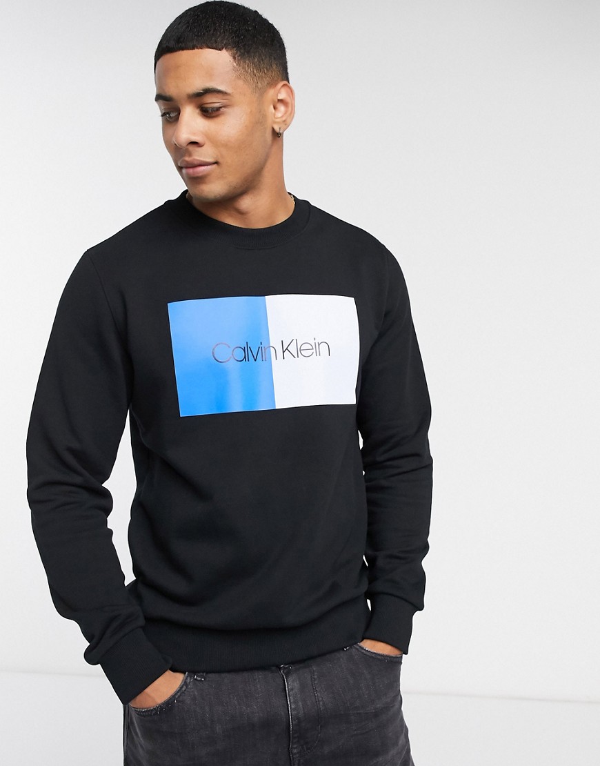 Calvin Klein logo sweatshirt-Black