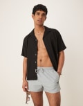 [Calvin Klein] Calvin Klein logo swim shorts in grey Chest 44 Quarry