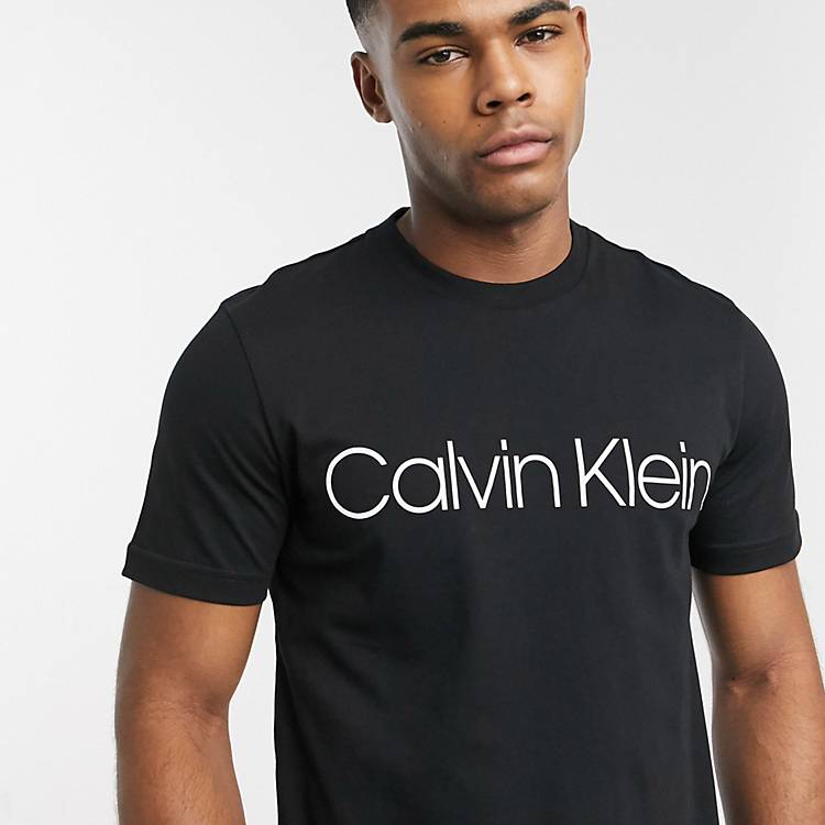 Calvin Klein logo t-shirt in black | ASOS