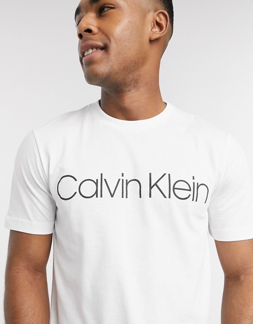 Calvin Klein logo t-shirt in white