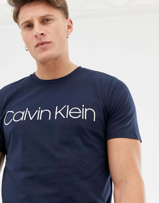 Calvin klein navy cheap blue t shirt