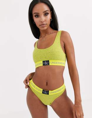 calvin klein yellow thong