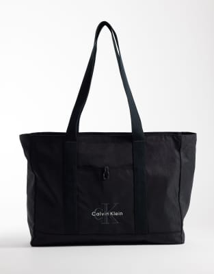 Сумка с логотипом Calvin Klein черного цвета черный