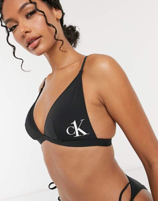 Calvin Klein Seamless Logo Bikini Black QF1631 - Free Shipping at