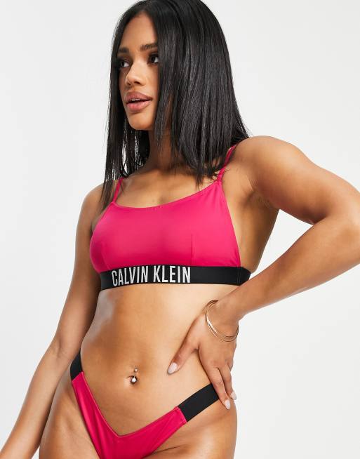 Calvin Klein logo high bikini bottom in | ASOS