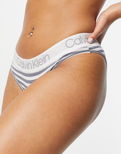 Calvin Klein logo waistband brief in stripe
