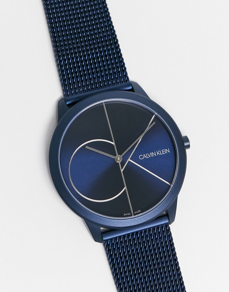 Calvin Klein logo watch-Blues