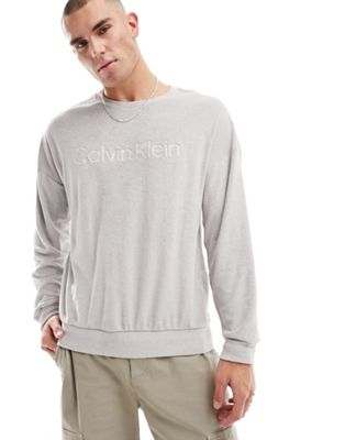 Calvin Klein long sleeve sweatshirt in grey