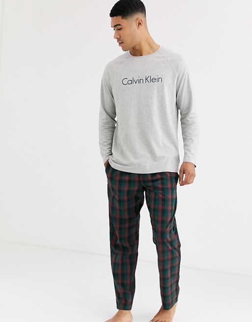 Calvin Klein long sleeve top and trousers pyjama set