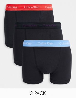 Homme Calvin Klein - Lot de 3 boxers en coton stretch - Noir