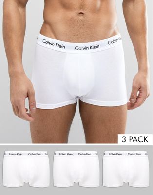 Homme Calvin Klein - Lot de 3 boxers taille basse en coton stretch