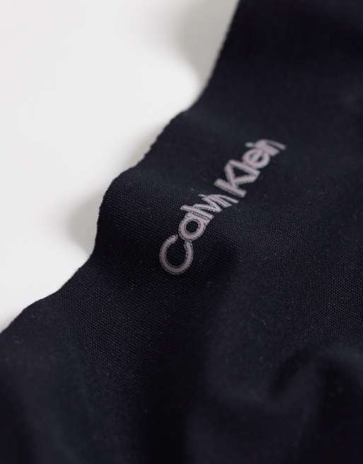 Calvin Klein - Lot de 3 culottes taille basse en microfibre sans coutures - Noir/beige/rouge, 2 de 3