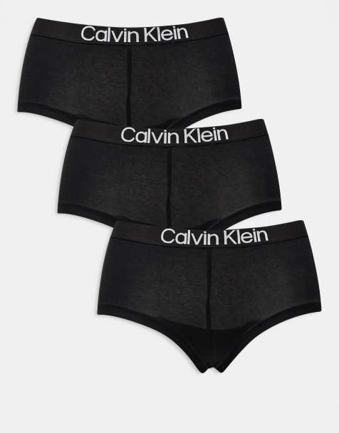 Calvin Klein - Lot de 3 shortys en coton ultra doux - Noir - view 1