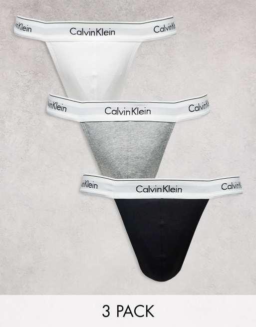 Calvin Klein - Lot de 3 strings - Multicolore