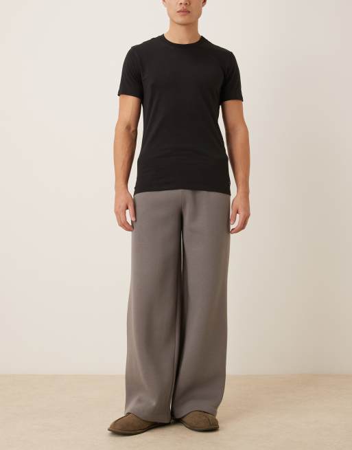 Calvin Klein - Lot de 3 t-shirts ajustés en microfibre de coton - Noir, bleu et blanc, 3 de 5
