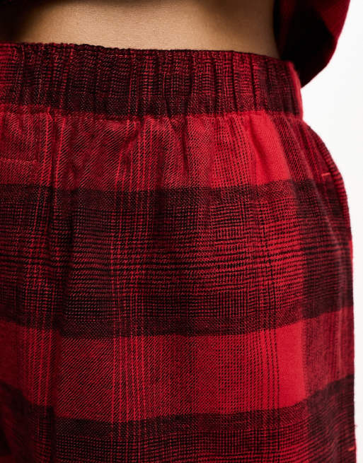 Flannel flip clearance skirt