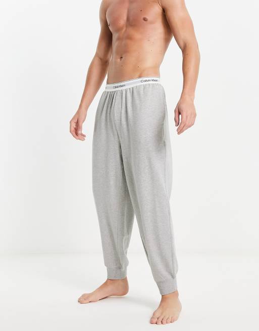 Calvin Klein lounge jogger in grey with logo waistband