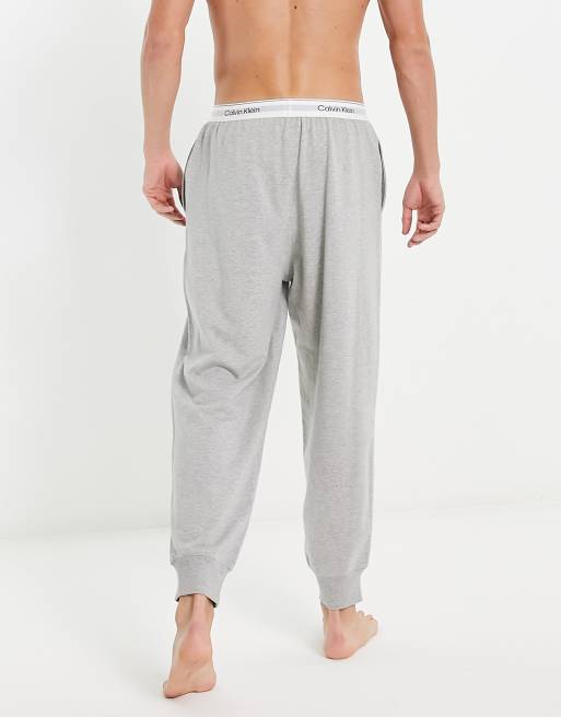 Calvin Klein lounge jogger in grey with logo waistband