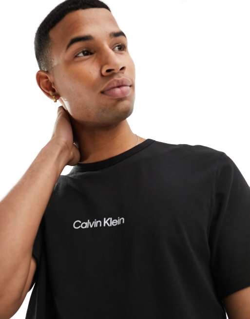 Calvin Klein lounge logo T shirt in black