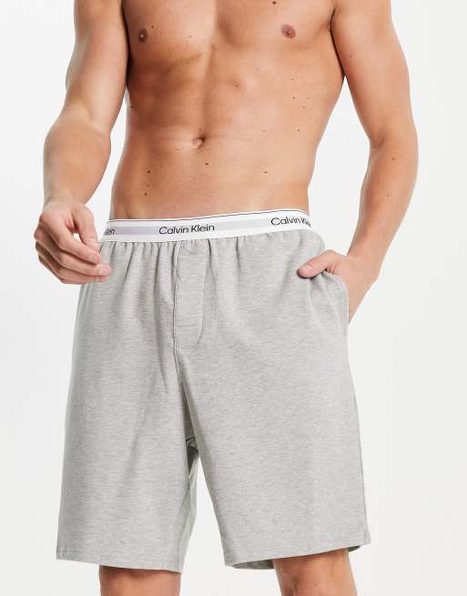 Grey calvin best sale klein shorts