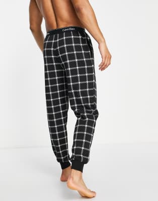 calvin klein's red check pyjama pants