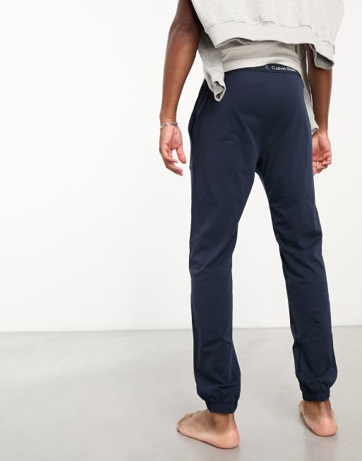 Calvin Klein lounge sweatpants in navy with logo waistband