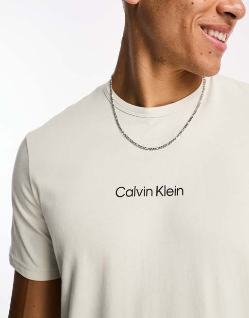 Calvin Klein lounge t shirt in beige | ASOS