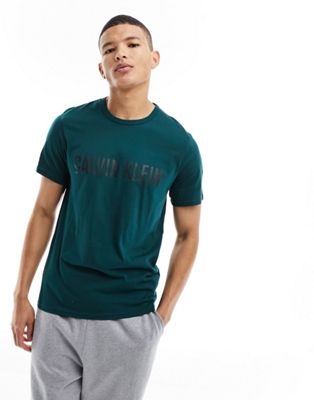 Calvin Klein lounge t-shirt in green - ASOS Price Checker