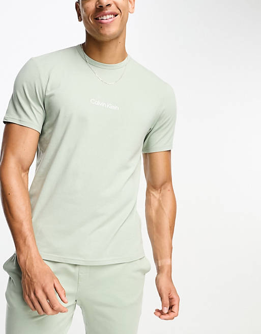 Calvin Klein – Lounge-T-Shirt in Grün | ASOS