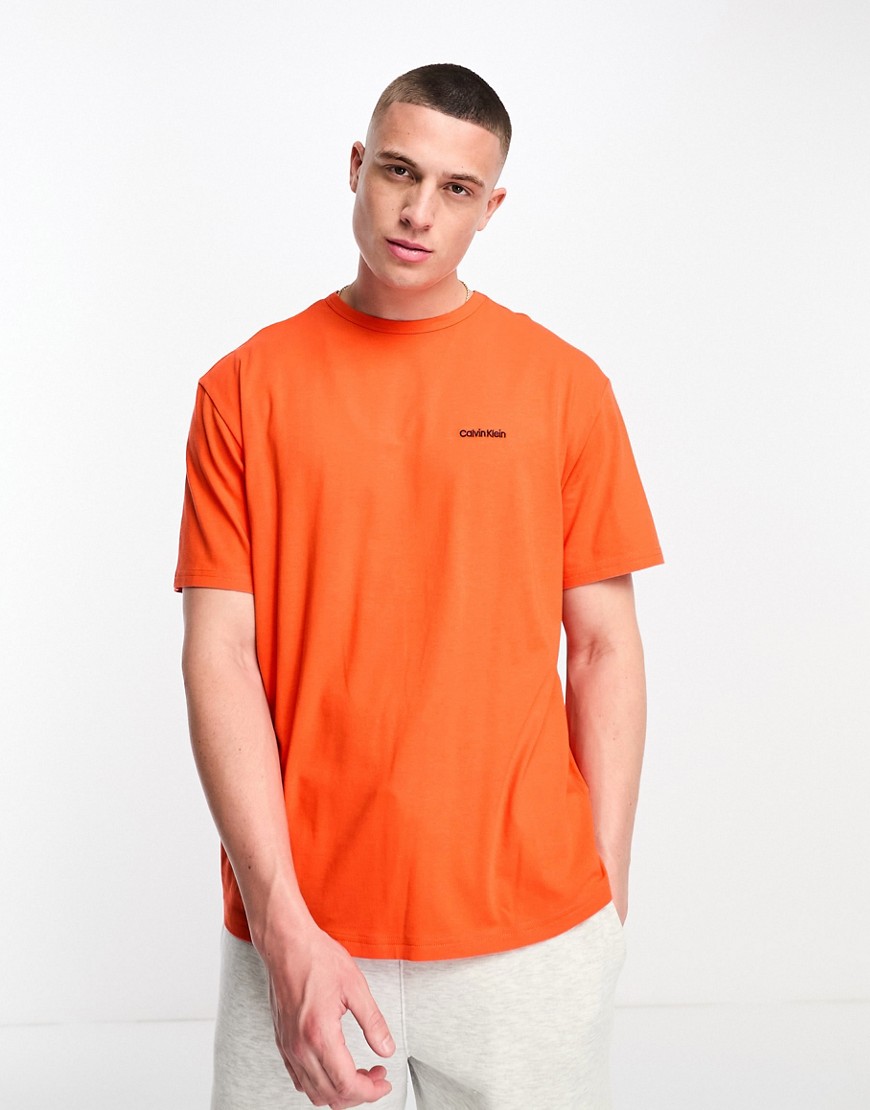 Calvin Klein lounge t shirt in orange