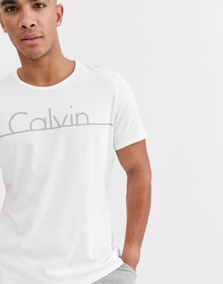 Calvin Klein - Lounge T-shirt met logo-Wit
