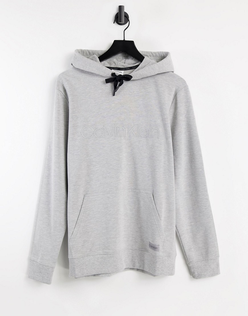 Calvin Klein loungewear hoodie in gray-Grey