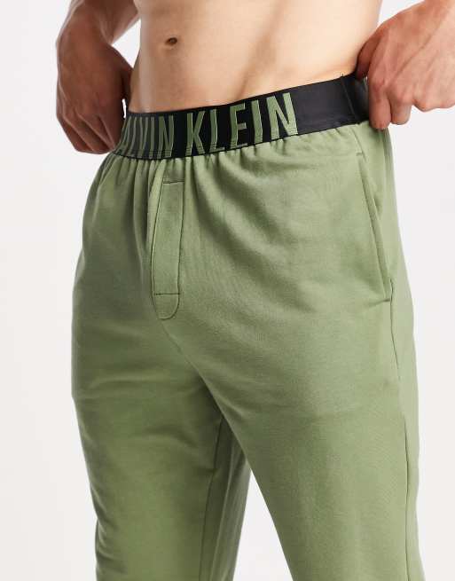 Calvin Klein loungewear joggers in green, 3 of 4