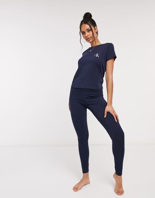 Calvin Klein loungewear set in navy ASOS