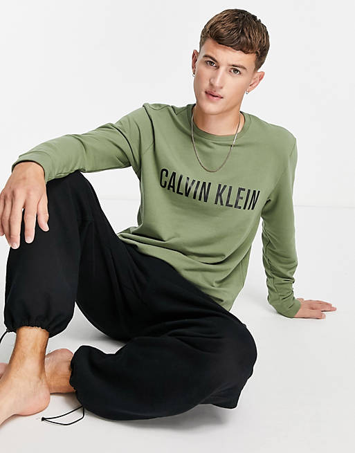 Calvin Klein loungewear sweatshirt in green
