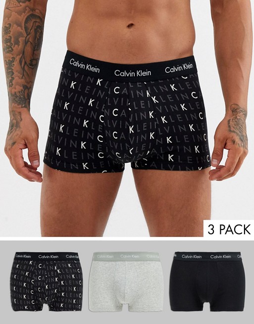 Calvin Klein low rise 3 pack trunks