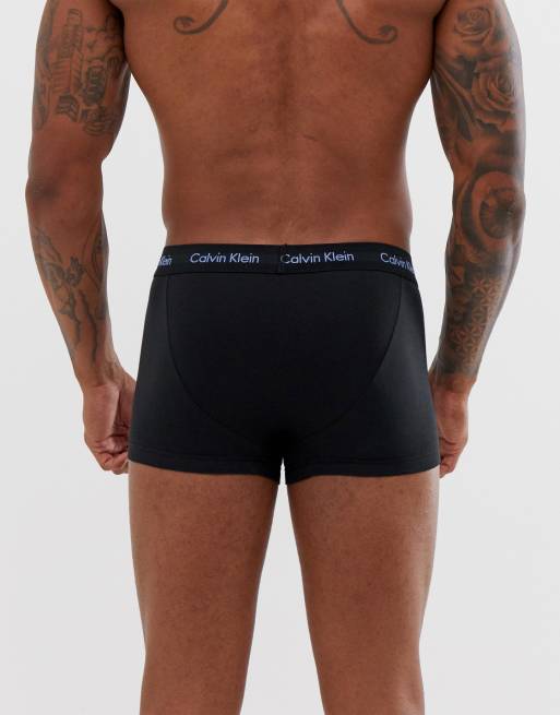 Calvin Klein 3 pack Cotton Stretch trunks, ASOS