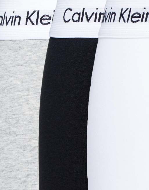 Calvin Klein low rise trunks 3 pack in cotton stretch, 3 of 4