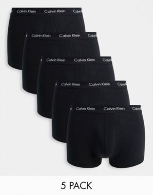 Calvin Klein low rise trunks 5 pack in cotton stretch