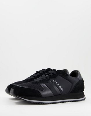 Calvin Klein low top trainers in black