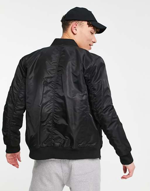 Calvin Klein MA-1 bomber jacket in black | ASOS Calvin Klein MA-1 bomber jacket in black | ASOS