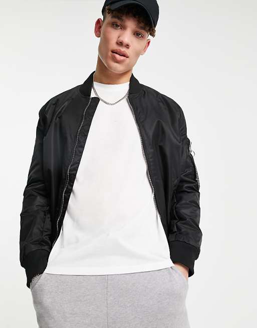 Calvin Klein MA-1 bomber jacket in black | ASOS Calvin Klein MA-1 bomber jacket in black | ASOS