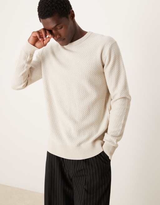 Calvin Klein - Maglione beige bicolore